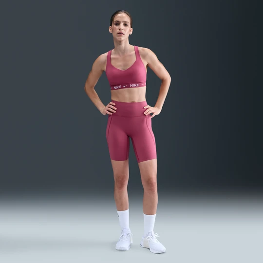 Zdjęcie produktu Damskie kolarki z wysokim stanem bez przedniego szwu 20, 5 cm Nike Universa - Fiolet