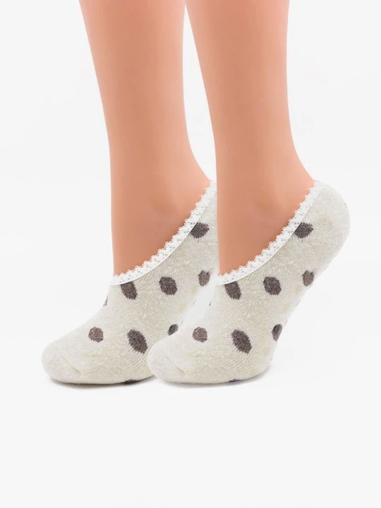 Zdjęcie produktu Damskie krótkie skarpetki antypoślizgowe z angory i wełny – Angora F31 MARILYN