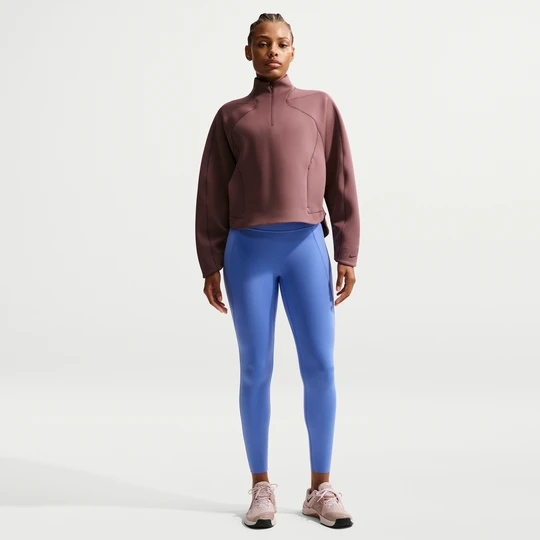 Zdjęcie produktu Damskie legginsy 7 / 8 z wysokim stanem bez przedniego szwu Nike Universa - Niebieski
