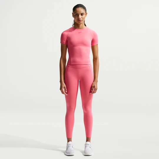 Zdjęcie produktu Damskie legginsy 7/8 z wysokim stanem bez przedniego szwu Nike Universa - Różowy