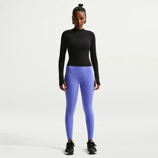 Zdjęcie produktu Damskie legginsy 7 / 8 z wysokim stanem bez przedniego szwu Nike Zenvy - Niebieski