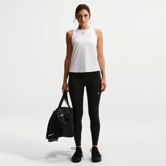 Zdjęcie produktu Damskie legginsy 7 / 8 z wysokim stanem Nike One - Czerń