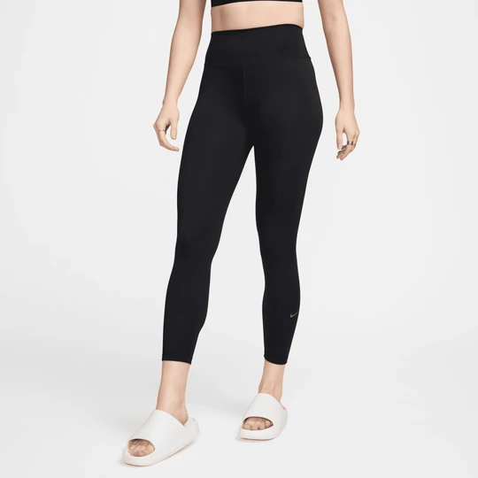 Zdjęcie produktu Damskie legginsy 7 / 8 z wysokim stanem Nike One - Czerń