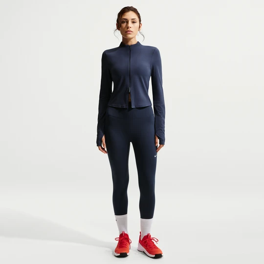 Zdjęcie produktu Damskie legginsy 7/8 z wysokim stanem Nike One - Niebieski