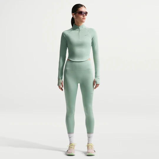 Zdjęcie produktu Damskie legginsy do biegania 7 / 8 z wysokim stanem Nike Tempo - Zieleń