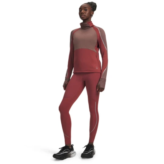 Zdjęcie produktu Damskie legginsy do biegania Under Armour UA Halo Run CW Tights - czerwone