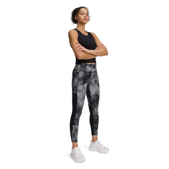 Zdjęcie produktu Damskie legginsy do biegania Under Armour UA Launch Ankle Print Tights - czarne