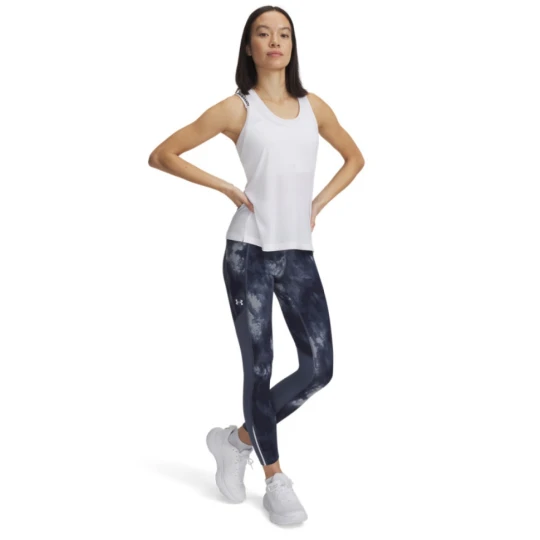 Zdjęcie produktu Damskie legginsy do biegania Under Armour UA Launch Ankle Print Tights - granatowe