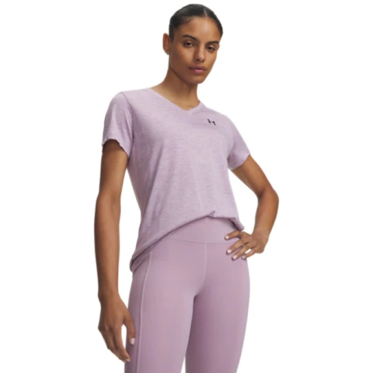 Zdjęcie produktu Damskie legginsy do biegania Under Armour UA Velociti Ankle Tights - różowe