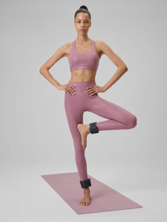 Zdjęcie produktu Damskie legginsy do jogi 4F 4FRSS26TFTIF494 - różowe