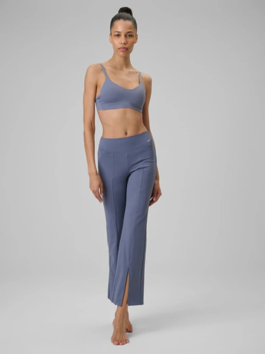Zdjęcie produktu Damskie legginsy do jogi 4F 4FRSS26TFTRF1390 - denim