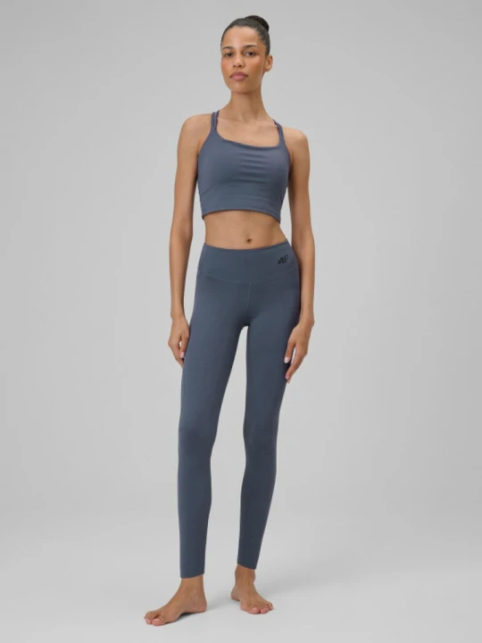 Zdjęcie produktu Damskie legginsy do jogi 4F 4FWSS26TFTIF404 - denim