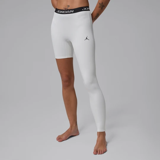 Zdjęcie produktu Damskie legginsy do koszykówki z wysokim stanem i jedną nogawką (lewą) Jordan Sport - Biel
