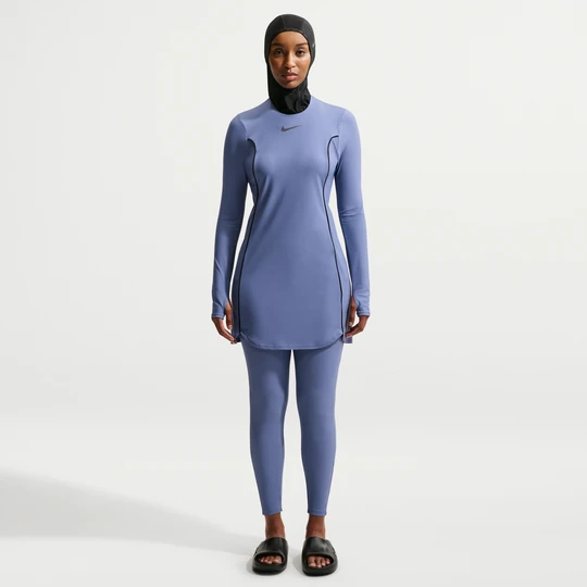 Zdjęcie produktu Damskie legginsy do pływania Nike Swim Victory Slim - Niebieski