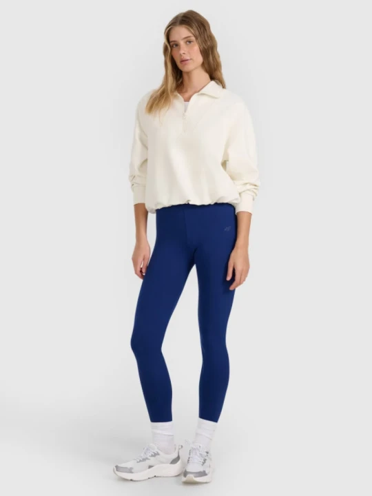 Zdjęcie produktu Damskie legginsy dzianinowe 4F 4FWMM00TTIGF195 - granatowe