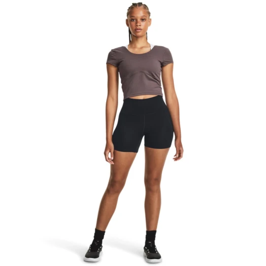 Zdjęcie produktu Damskie legginsy krótkie treningowe Under Armour Meridian Middy - czarne