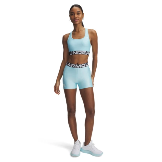 Zdjęcie produktu Damskie legginsy krótkie treningowe Under Armour UA Hg Authentics Shorty - niebieskie