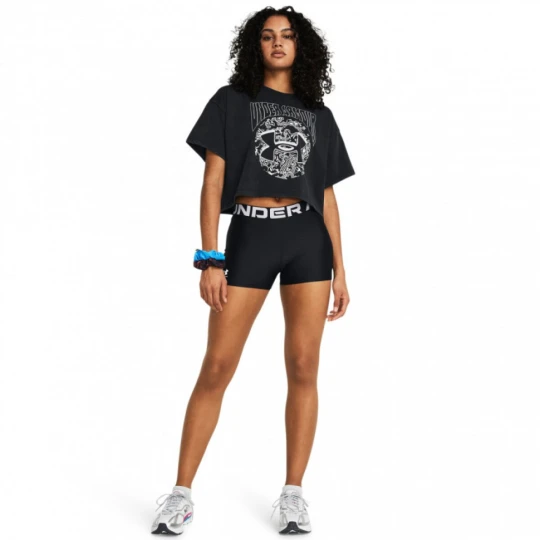 Zdjęcie produktu Damskie legginsy krótkie treningowe Under Armour UA HG Shorty - czarne