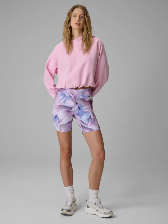 Zdjęcie produktu Damskie legginsy krótkie z nadrukiem 4F 4FWSS26TSTIF018 - multikolor
