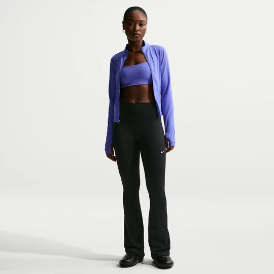 Zdjęcie produktu Damskie legginsy Nike One z wysokim stanem i rozszerzanymi nogawkami - Czerń