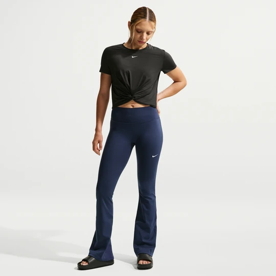 Zdjęcie produktu Damskie legginsy Nike One z wysokim stanem i rozszerzanymi nogawkami - Niebieski