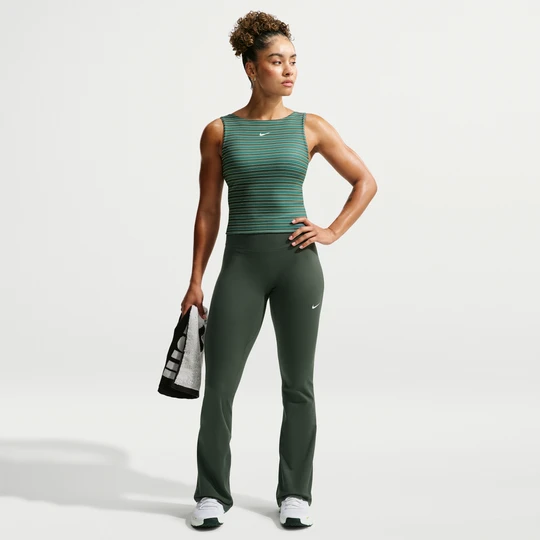 Zdjęcie produktu Damskie legginsy Nike One z wysokim stanem i rozszerzanymi nogawkami - Zieleń