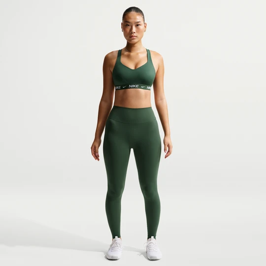 Zdjęcie produktu Damskie legginsy o pełnej długości z wysokim stanem bez przedniego szwu Nike Zenvy - Zieleń