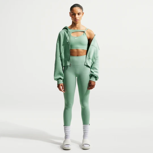 Zdjęcie produktu Damskie legginsy o pełnej długości z wysokim stanem bez przedniego szwu Nike Zenvy - Zieleń