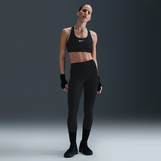 Zdjęcie produktu Damskie legginsy o pełnej długości z wysokim stanem Nike One - Czerń