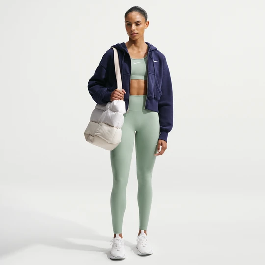 Zdjęcie produktu Damskie legginsy o pełnej długości z wysokim stanem Nike One Seamless Front - Zieleń