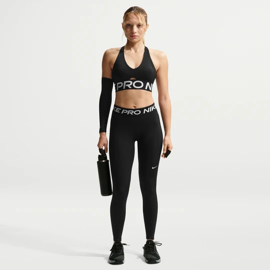 Zdjęcie produktu Damskie legginsy o pełnej długości ze średnim stanem Nike Pro - Czerń