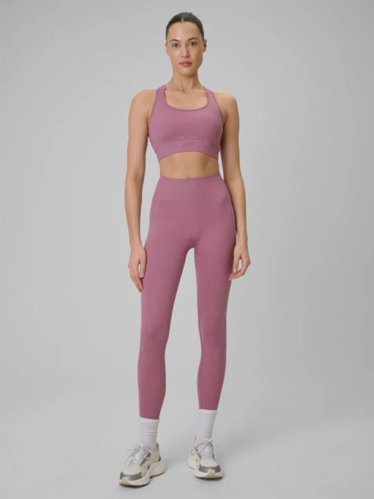 Zdjęcie produktu Damskie legginsy treningowe 4F 4FWSS26TFTIF420 - różowe