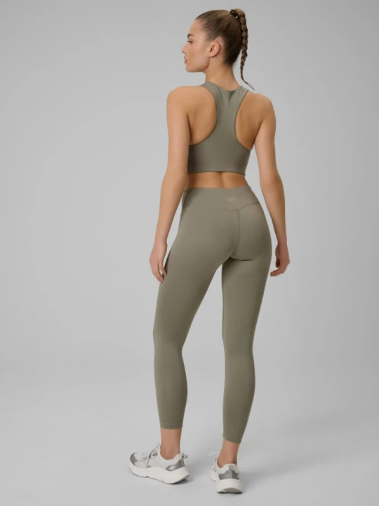 Zdjęcie produktu Damskie legginsy treningowe 4F 4FWSS26TFTIF458 - khaki
