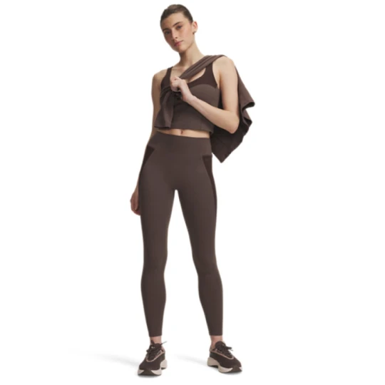 Zdjęcie produktu Damskie legginsy treningowe 7/8 Under Armour Motion Colorblock 7/8 Leg - brązowe