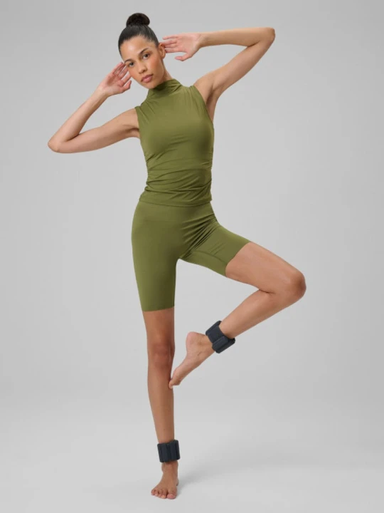 Zdjęcie produktu Damskie legginsy treningowe do jogi 4F 4FWSS26TFSTF073 - zielone
