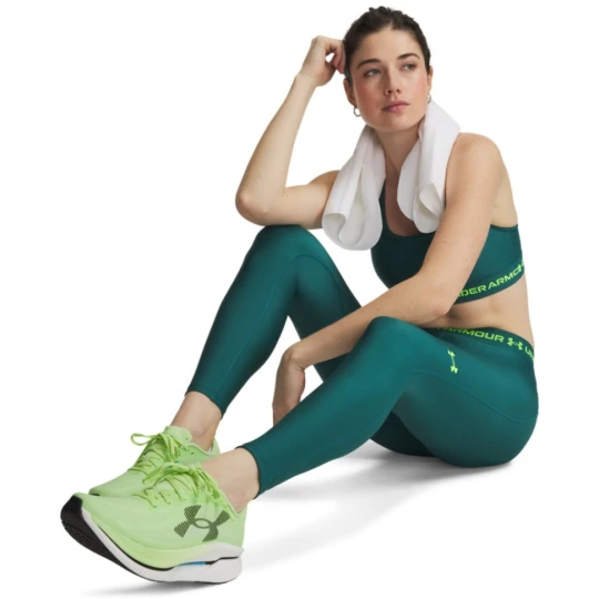 Zdjęcie produktu Damskie legginsy treningowe Under Armour HeatGear Legging - zielone