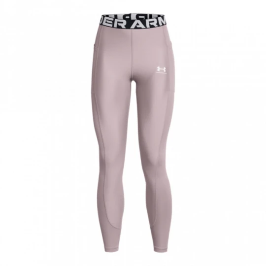 Zdjęcie produktu Damskie legginsy treningowe Under Armour Heatgear Rib Legging - beżowe
