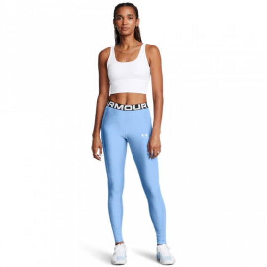Zdjęcie produktu Damskie legginsy treningowe Under Armour Heatgear Rib Legging - niebieskie