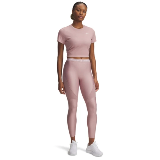 Zdjęcie produktu Damskie legginsy treningowe Under Armour HeatGear Rib - różowe