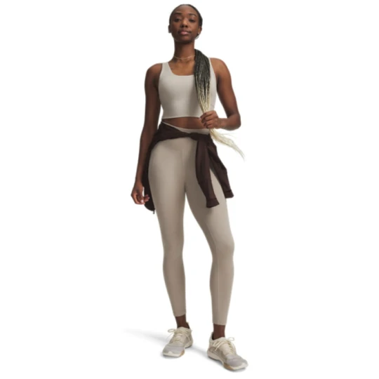 Zdjęcie produktu Damskie legginsy treningowe Under Armour Meridian Ankle Leg - beżowe