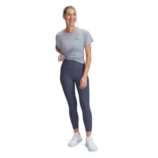 Zdjęcie produktu Damskie legginsy treningowe Under Armour Meridian Rib Ankle Leg - szare