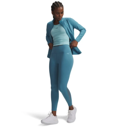 Zdjęcie produktu Damskie legginsy treningowe Under Armour Motion Mesh Ankle Legging - niebieskie