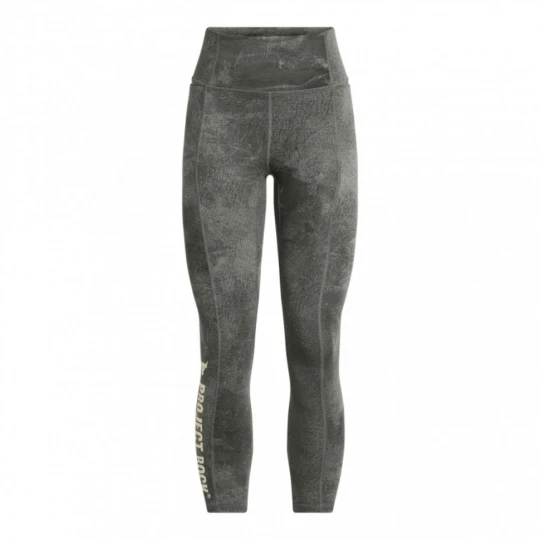 Zdjęcie produktu Damskie legginsy treningowe Under Armour Project Rock Ankl Lg Pt - zielone