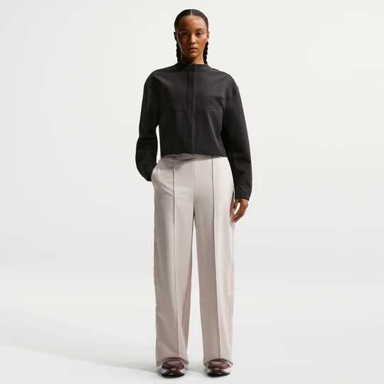 Zdjęcie produktu Damskie luźne spodnie z wysokim stanem i rozpinanymi nogawkami Dri-FIT Nike 24.7 PerfectStretch - Brązowy