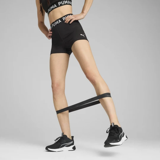 Zdjęcie produktu Damskie obcisłe szorty PUMA STRONG 3", Odzież, Czarny