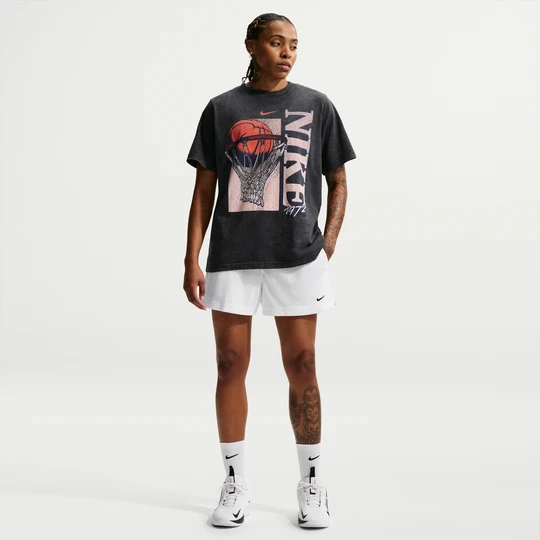 Zdjęcie produktu Damskie siateczkowe spodenki do koszykówki Dri-FIT Nike Essential - Biel