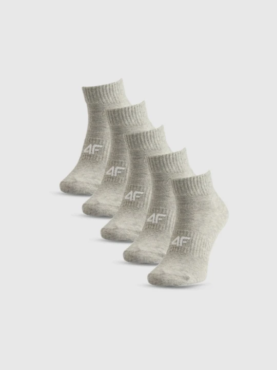 Zdjęcie produktu Damskie skarpetki niskie (5-pack) 4F 4FRSS26USOCF0830 - szare