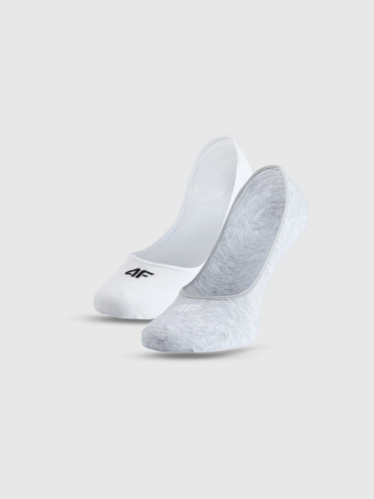 Zdjęcie produktu Damskie skarpetki stopki (2-pak) 4F 4FWMM00USOCF472 - multikolor