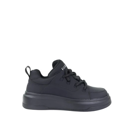 Zdjęcie produktu Damskie skórzane czarne sneakersy SS2N4014 Goe