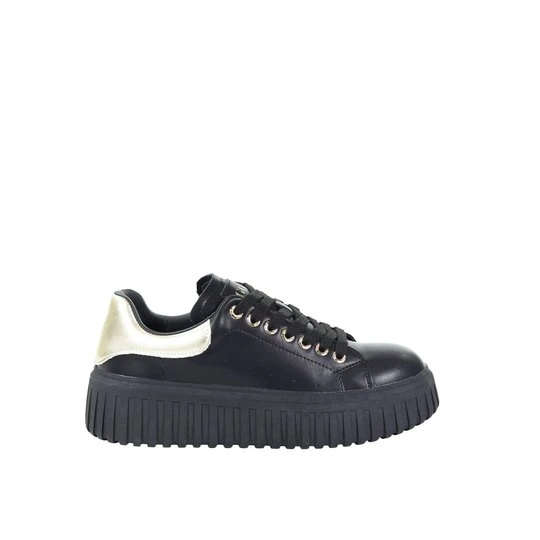 Zdjęcie produktu Damskie skórzane sneakersy czarne GOE SS2N4022